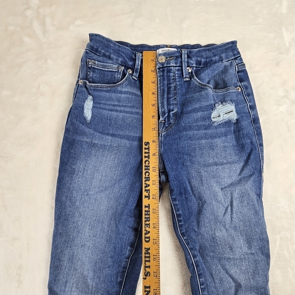 Good American Good Legs Jeans 6 Women’s 28 Waist Stretch Skinny Denim - Picture 3 of 10